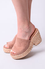 Load image into Gallery viewer, Solstice Espadrille Wedge in Blush- CORKY'S