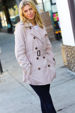 Load image into Gallery viewer, Put Together Taupe Double Breasted Lined Trench Coat