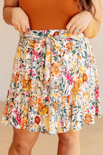 Load image into Gallery viewer, WHITE BIRCH- Spring Fields Floral Skirt