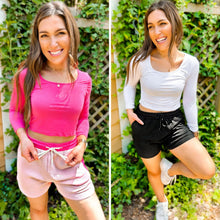 Load image into Gallery viewer, PREORDER: Tia Two Tone Waffle Shorts in Two Colors