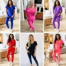 Load image into Gallery viewer, PREORDER: Krisie V-Neck Lounge Set in Six Colors