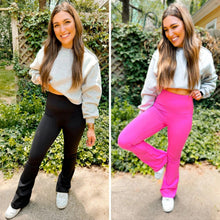 Load image into Gallery viewer, PREORDER: Fallon Flare Suck and Tuck Leggings in Two Colors
