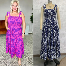Load image into Gallery viewer, PREORDER: Tiered Floral Maxi Dress in Two Colors