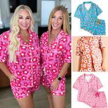 Load image into Gallery viewer, PREORDER: Floral Button Down Pajama Set in Four Colors