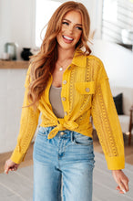 Load image into Gallery viewer, VERY J- Sweeter Than Nectar Lace Button Down in Honey