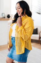Load image into Gallery viewer, VERY J- Sweeter Than Nectar Lace Button Down in Honey