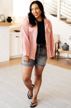 Load image into Gallery viewer, VERY J- Sweeter Than Nectar Lace Button Down in Rose