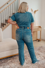 Load image into Gallery viewer, JB Sylvia Short Sleeve Denim Jumpsuit