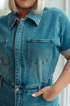 Load image into Gallery viewer, JB Sylvia Short Sleeve Denim Jumpsuit