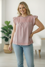 Load image into Gallery viewer, My Dusty Rose Darling Embroidered Blouse