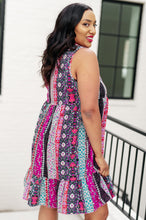Load image into Gallery viewer, 111 NORTH- That's So Boho Mixed Print Sleeveless Dress