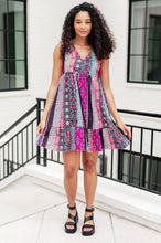 Load image into Gallery viewer, 111 NORTH- That's So Boho Mixed Print Sleeveless Dress