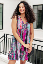 Load image into Gallery viewer, 111 NORTH- That's So Boho Mixed Print Sleeveless Dress