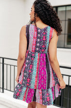 Load image into Gallery viewer, 111 NORTH- That's So Boho Mixed Print Sleeveless Dress