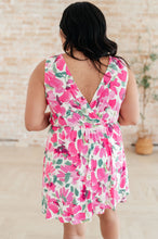 Load image into Gallery viewer, The Suns Been Quite Kind V-Neck Dress in Pink- WHITE BIRCH