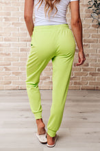 Load image into Gallery viewer, Tommy Two Tone Waffle Joggers Lime- WITH LOVE MOLLY