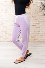 Load image into Gallery viewer, Tommy Two Tone Waffle Joggers Purple- WITH LOVE MOLLY