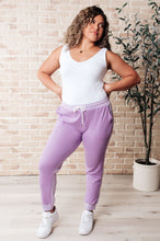 Load image into Gallery viewer, Tommy Two Tone Waffle Joggers Purple- WITH LOVE MOLLY