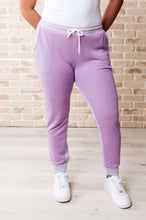 Load image into Gallery viewer, Tommy Two Tone Waffle Joggers Purple- WITH LOVE MOLLY