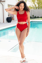 Load image into Gallery viewer, Tonga Scalloped High Waisted Swim Bottoms- 111 NORTH