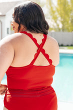 Load image into Gallery viewer, Tonga Scalloped Swim Top- 111 NORTH