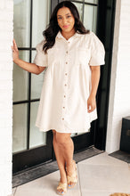 Load image into Gallery viewer, WHITE BIRCH- Tortured Poet Dress in Cream