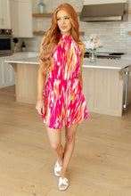 Load image into Gallery viewer, WHITE BIRCH- Tropical Punch Halter Dress