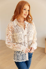 Load image into Gallery viewer, WHITE BIRCH- Vintage Lace Button Up