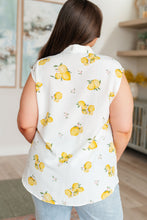 Load image into Gallery viewer, SPIN USA- When Life Gives You Lemons Sleeveless Blouse