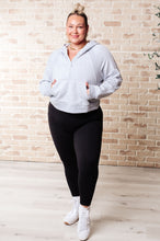 Load image into Gallery viewer, Working Up A Sweat Hooded Pullover in Grey- RAE MODE