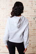 Load image into Gallery viewer, Working Up A Sweat Hooded Pullover in Grey- RAE MODE