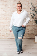 Load image into Gallery viewer, Working Up A Sweat Hooded Pullover in Off White- RAE MODE