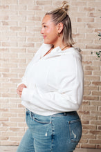 Load image into Gallery viewer, Working Up A Sweat Hooded Pullover in Off White- RAE MODE