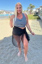 Load image into Gallery viewer, Wrapped In Summer Versatile Swim Cover in Black- 111 NORTH