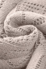 Load image into Gallery viewer, FASHION HOUSE- Khaki Hollow-out Openwork Knit Cardigan