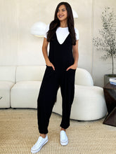 Load image into Gallery viewer, Full Size Plunge Sleeveless Jumpsuit with Pockets- Culture Code