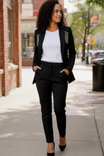 Load image into Gallery viewer, Holiday Glam Tassel Blazer