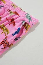 Load image into Gallery viewer, DEAR LOVER- Pink Cheetah Print Shirt and Pants Pajama Set