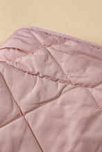 Load image into Gallery viewer, Pink Fleece Lined Quilted Vest Coats