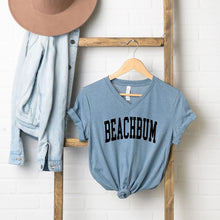 Load image into Gallery viewer, OLIVE & IVORY- Beach Bum Curved Short Sleeve V-Neck Tee XS THRU XL