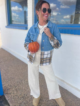 Load image into Gallery viewer, PREORDER: Telluride Denim + Plaid Jacket