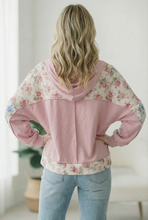 Load image into Gallery viewer, Sweet Spring Blossoms Color Block Hoodie