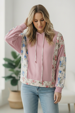 Load image into Gallery viewer, Sweet Spring Blossoms Color Block Hoodie