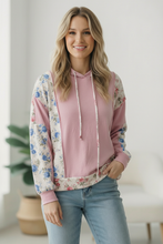 Load image into Gallery viewer, Sweet Spring Blossoms Color Block Hoodie