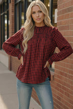Load image into Gallery viewer, Wildwood Check Red Smock
