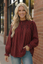 Load image into Gallery viewer, Wildwood Check Red Smock