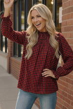 Load image into Gallery viewer, Wildwood Check Red Smock