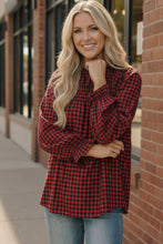 Load image into Gallery viewer, Wildwood Check Red Smock