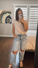 Load image into Gallery viewer, RESTOCKED *Lovervet* Rizzo High Rise Crop Straight Jeans by Vervet