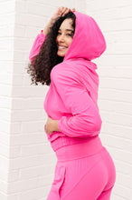 Load image into Gallery viewer, RAE MODE- Morning Run Half Zip Hoodie in Sonic Pink